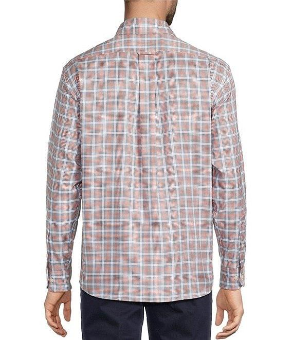 Roundtree & Yorke Long Sleeve Plaid Oxford Sport Shirt Product Image