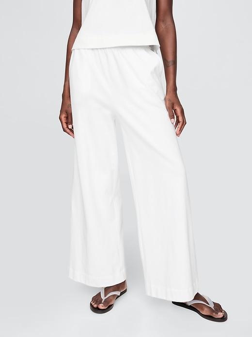 Heavyweight Organic Cotton Wide-Leg Pants Product Image