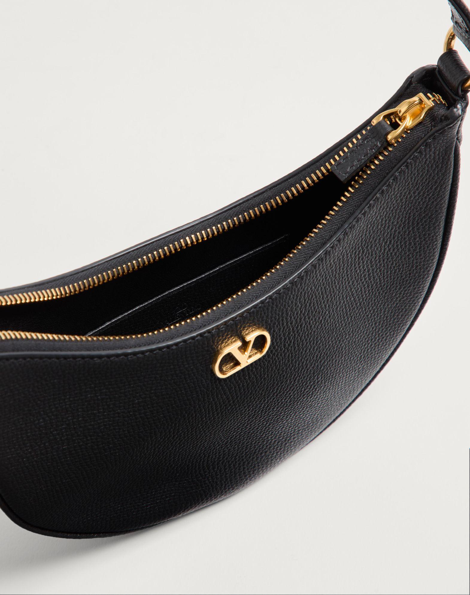 Vlogo Signature Mini Hobo Bag In Grainy Calfskin Product Image