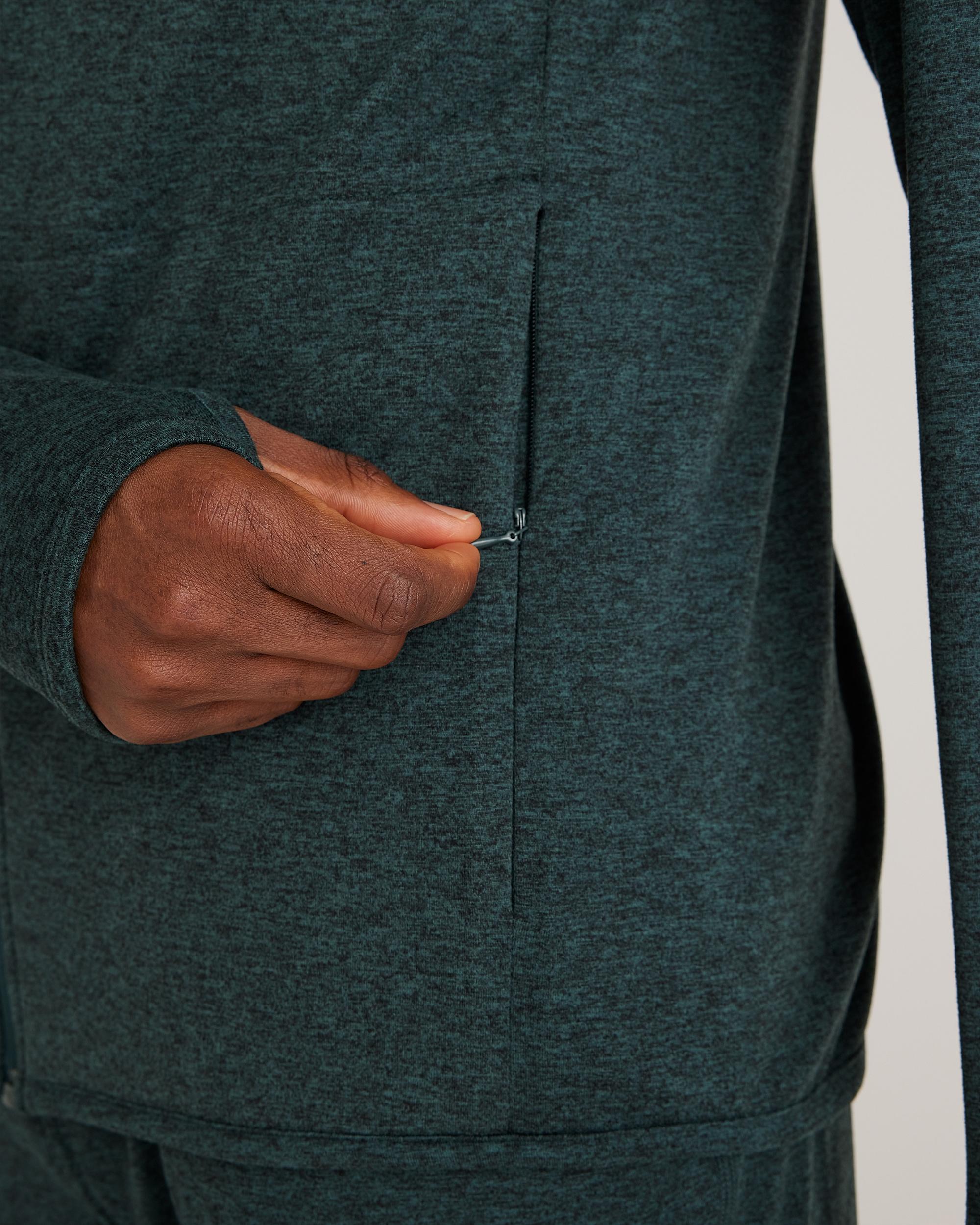 Quince | Men's Super Soft Performance Zip Hoodie Flowknit Activewear, Recycled Polyester Product Image