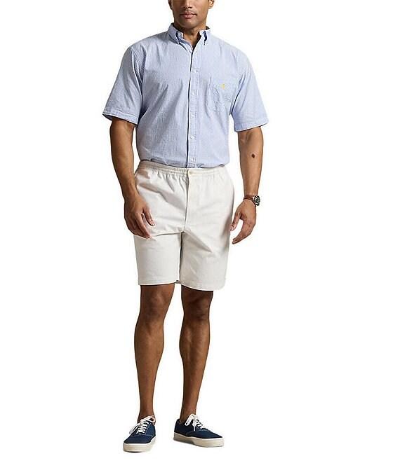 Polo Ralph Lauren Big & Tall Stripe Seersucker Short Sleeve Woven Shirt Product Image