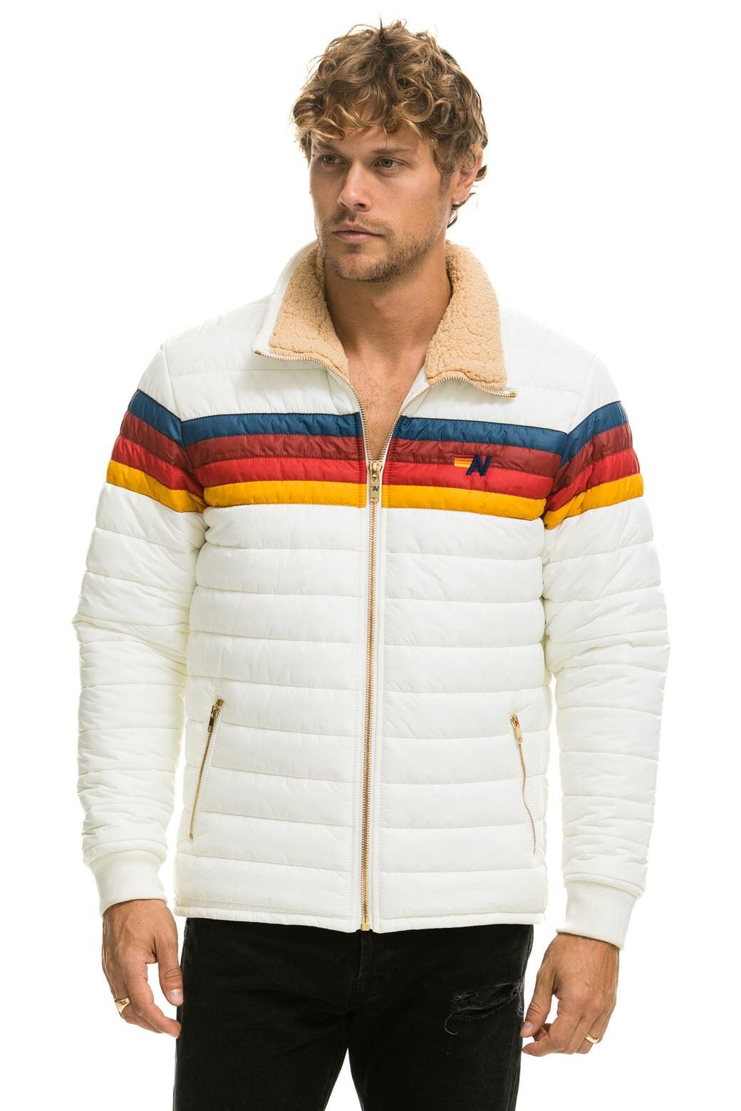 4 STRIPE JACKET -  WHITE Male Product Image