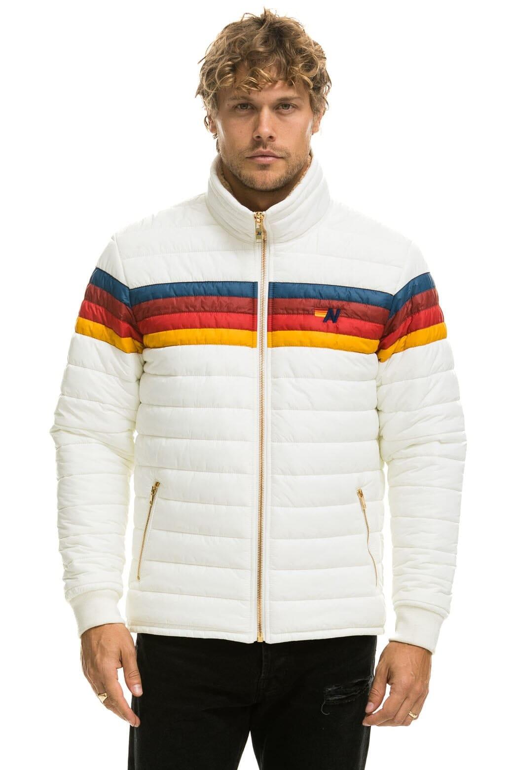 4 STRIPE JACKET -  WHITE Male Product Image