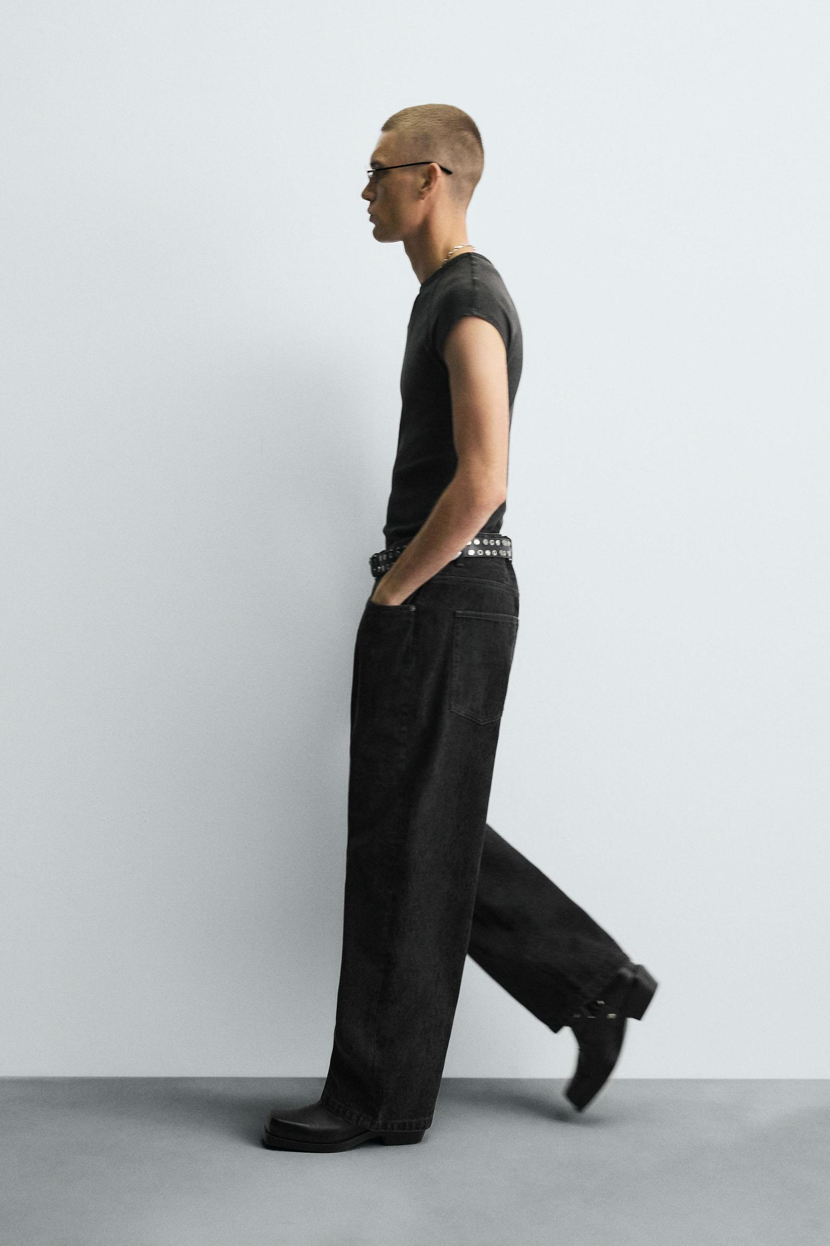 PRINTED BAGGY FIT JEANS Product Image