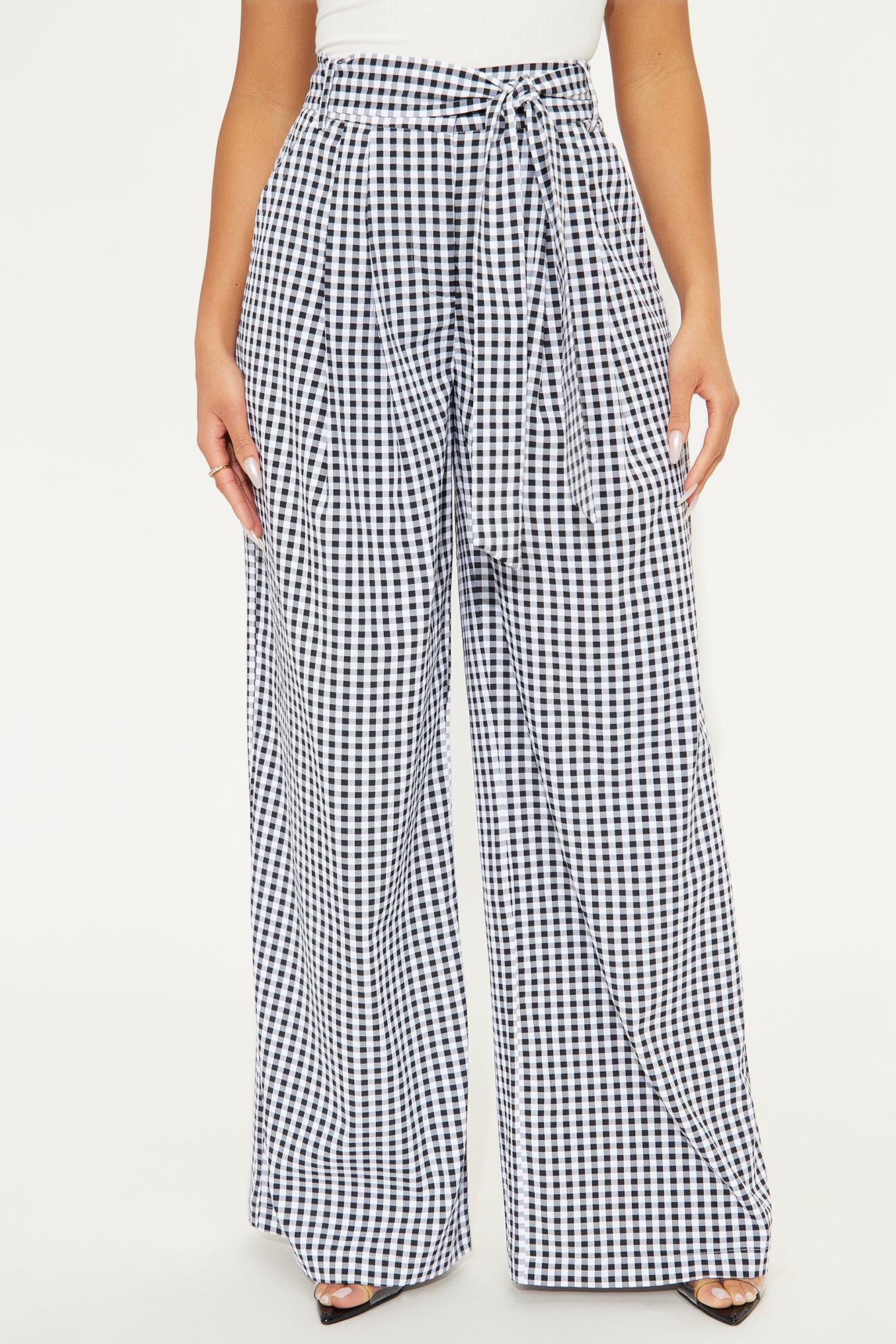 Sweet Nothing Gingham Pant - Black/White Product Image