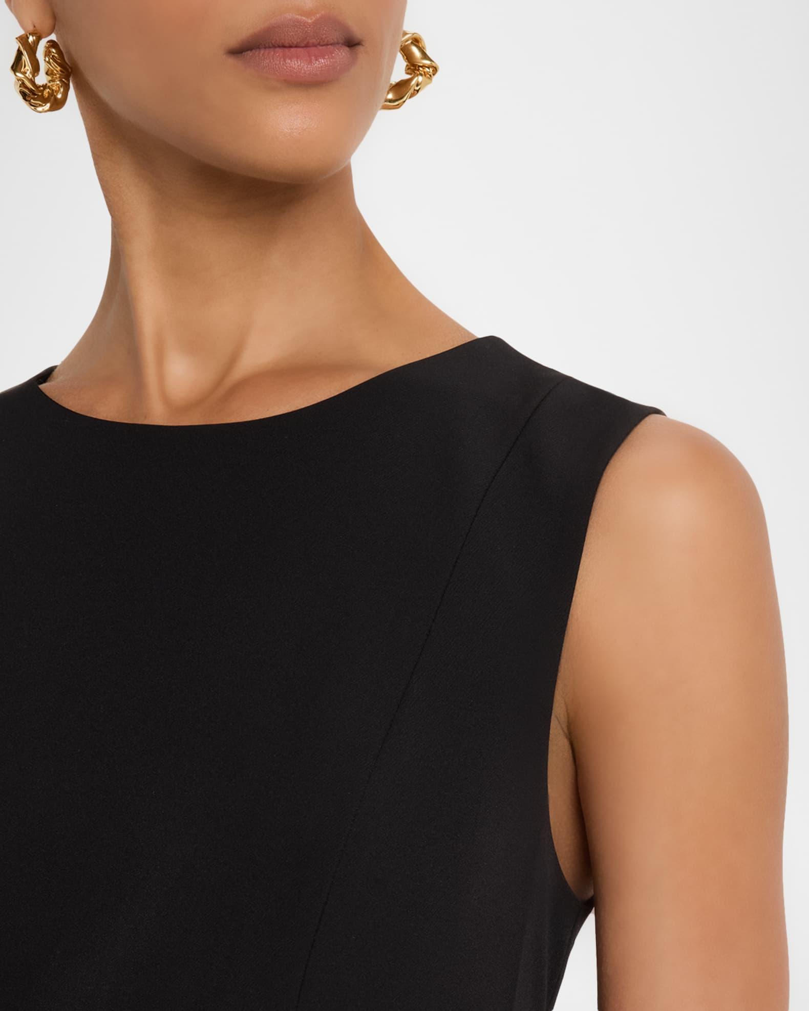 Meridian Sleeveless Twill Midi Dress Product Image