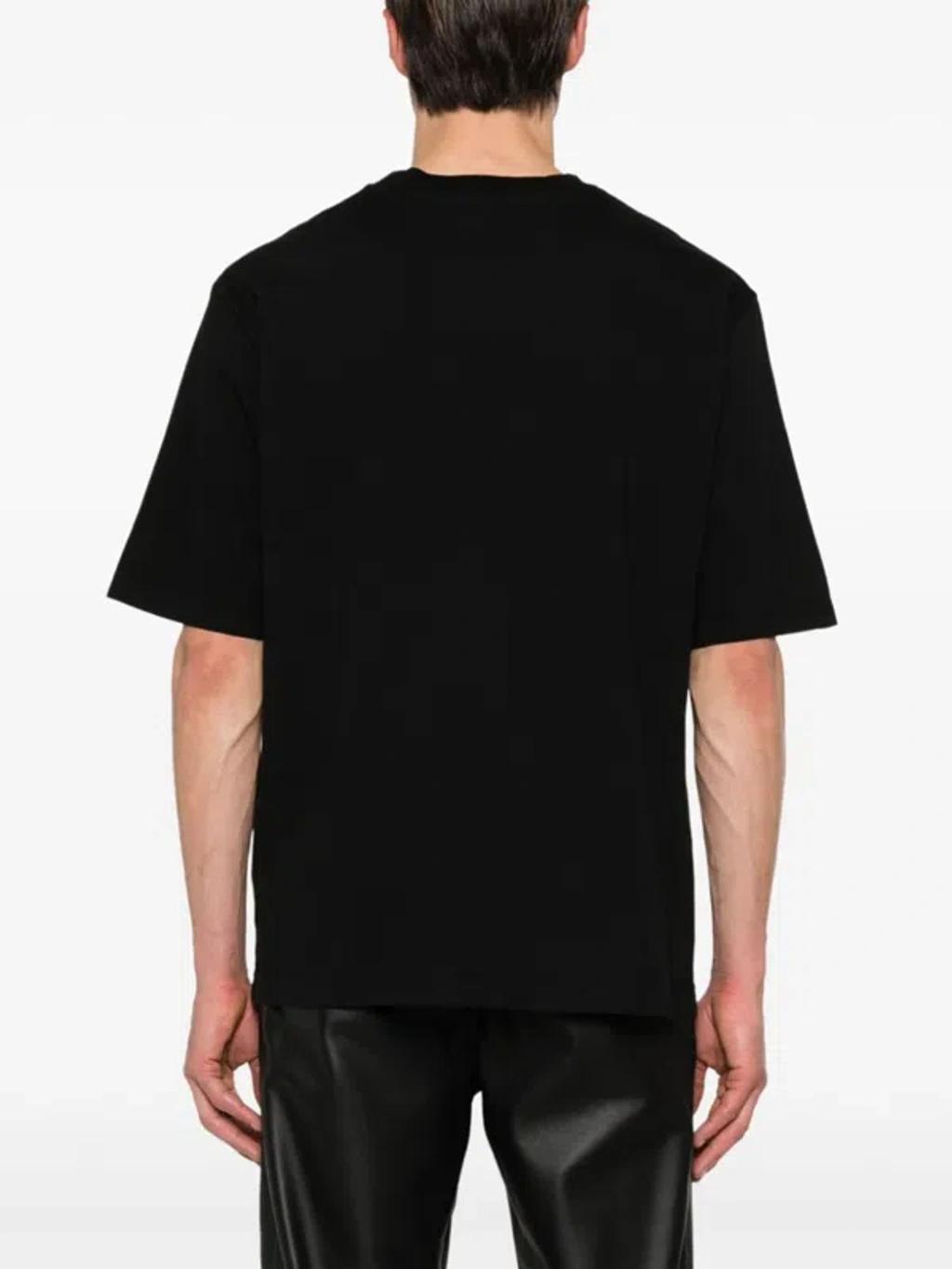 DSQUARED2 Mens Black Brand-print Crewneck Regular-fit Cotton-jersey T-shirt Product Image