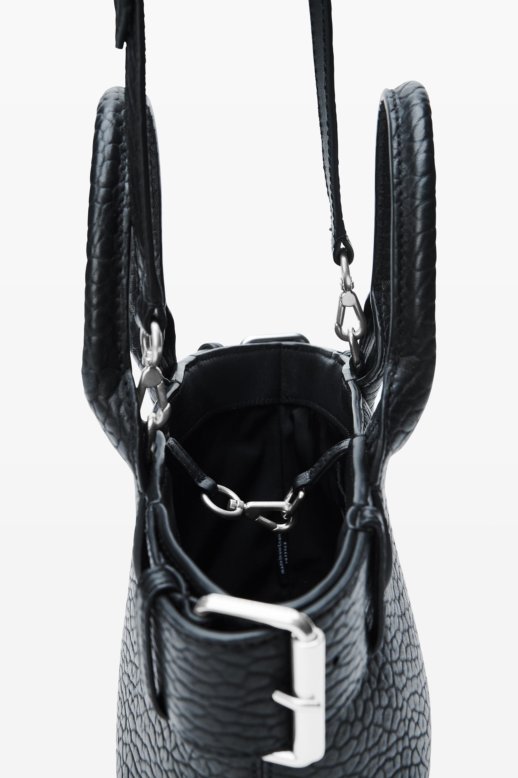 Black Small Leather Rhett Tote Product Image