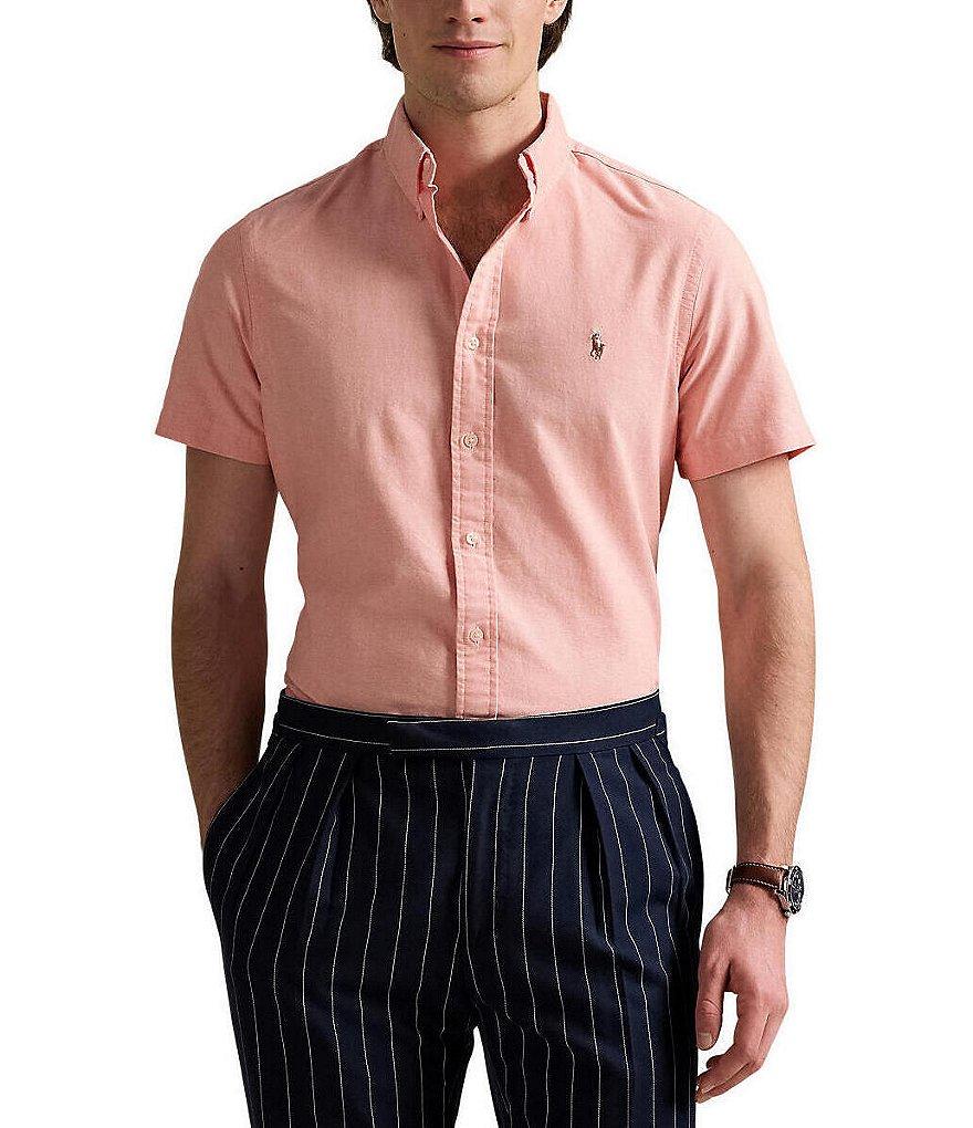 Polo Ralph Lauren Classic Fit Oxford Short Sleeve Woven Shirt Product Image