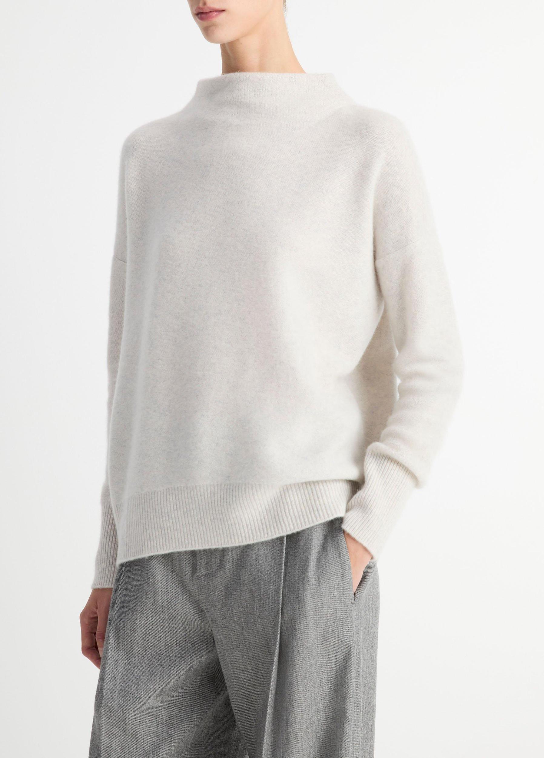 Plush Cashmere Funnel-Neck Sweater Product Image