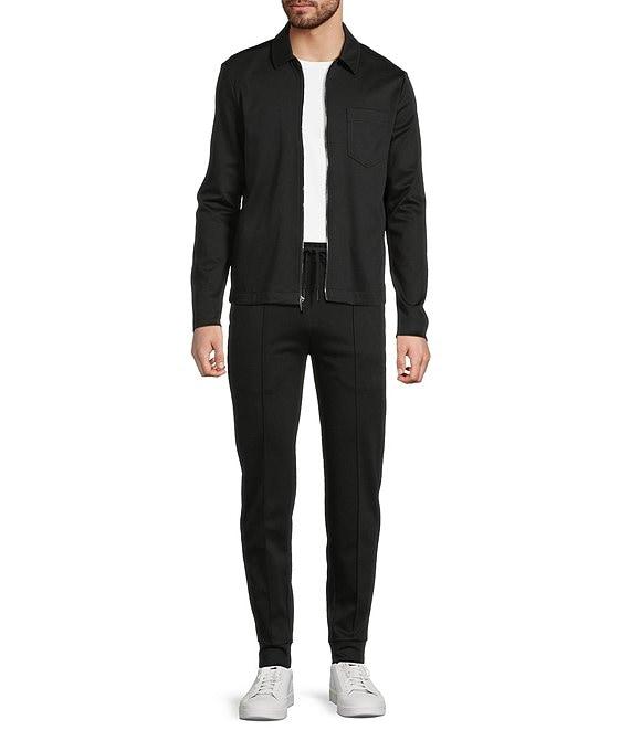 Murano Liquid Luxury Lucas Fit Solid Pintuck Jogger Pants Product Image
