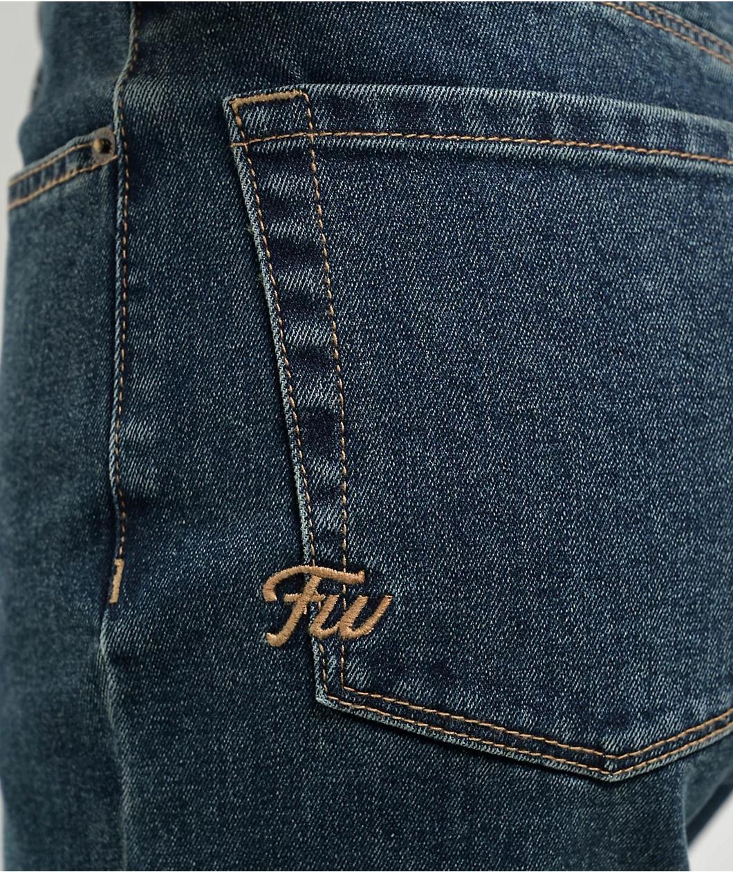 Freeworld Beach Straight Leg Blue Denim Jeans Product Image