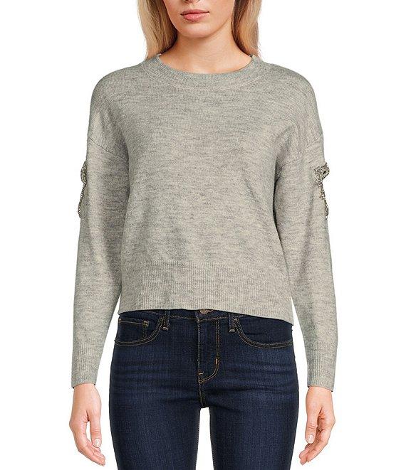 Evolutionary Long Sleeve Heart Cut-Out Pullover Sweater Product Image