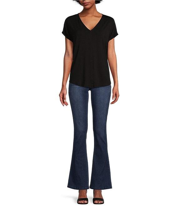 Gibson & Latimer Perfect Fit Flared Stretch Denim Jeans Product Image