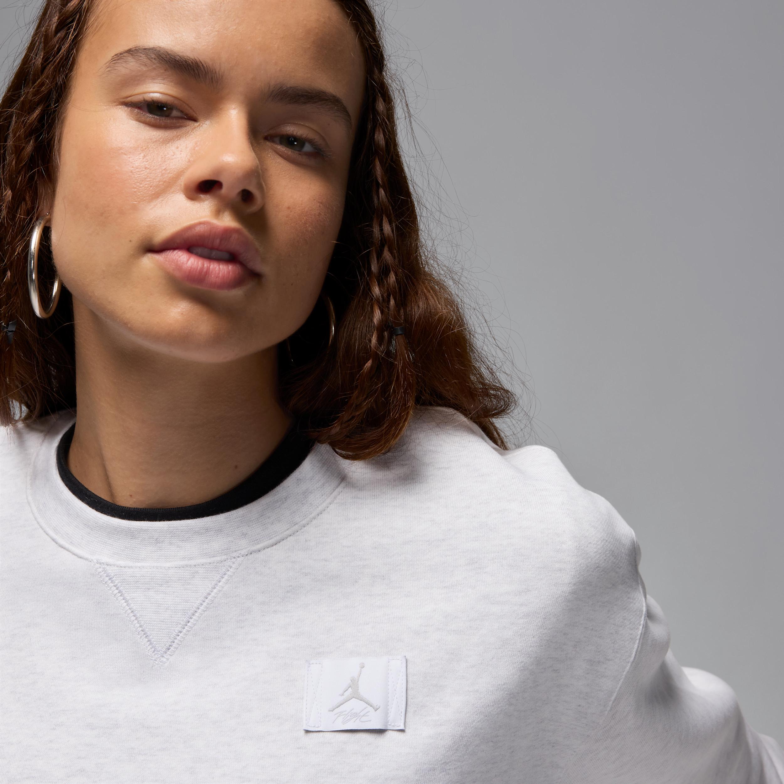Women's Jordan Flight Fleece Crew-Neck Sweatshirt Product Image