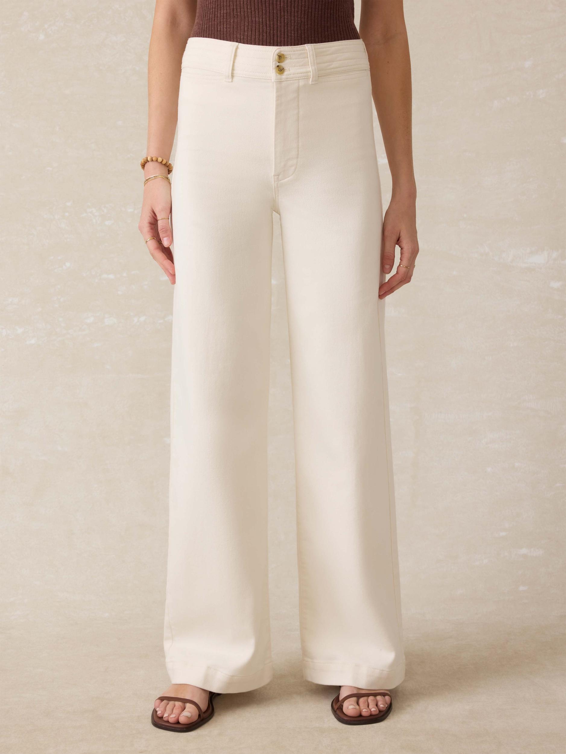Stretch Terry Harbor Pant - Egret Product Image