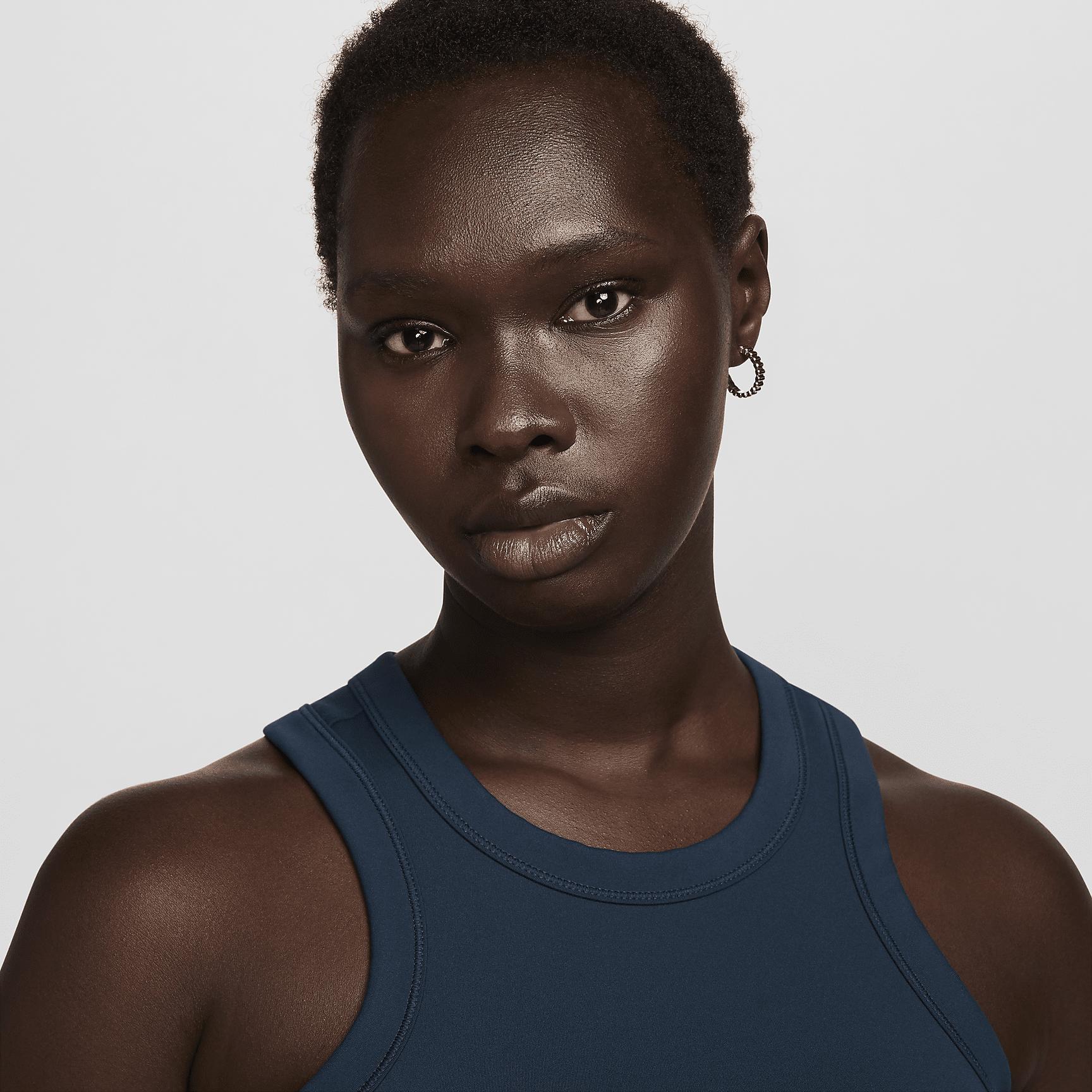 Nike Womens One Fitted Dri-FIT Cropped Tank Top | FN2806-478 Product Image