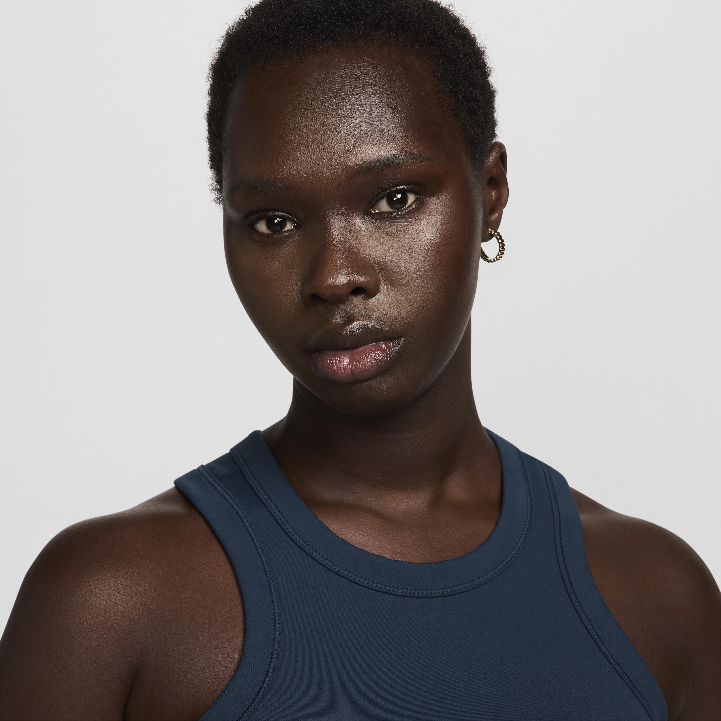 Nike Womens One Fitted Dri-FIT Cropped Tank Top | FN2806-478 Product Image