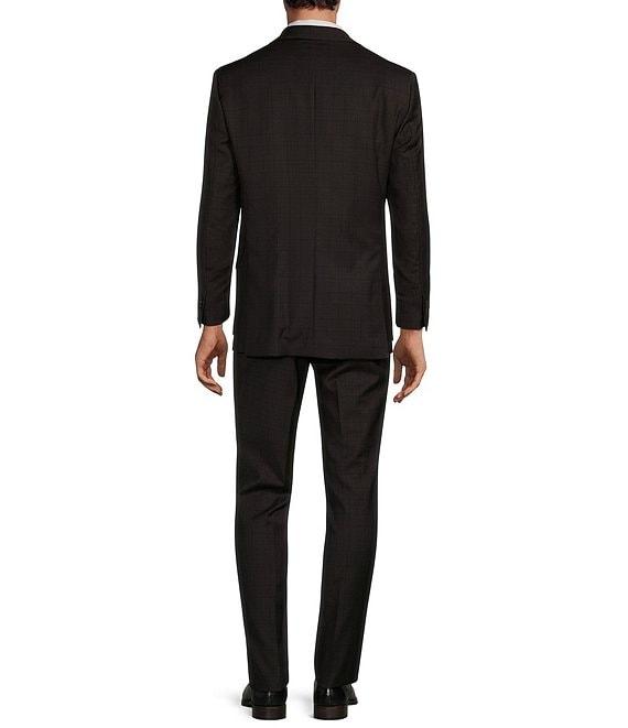 Psycho Bunny Contemporary Fit Stretch-Knit Flat Front Textured Twill 2-Piece Suit Product Image