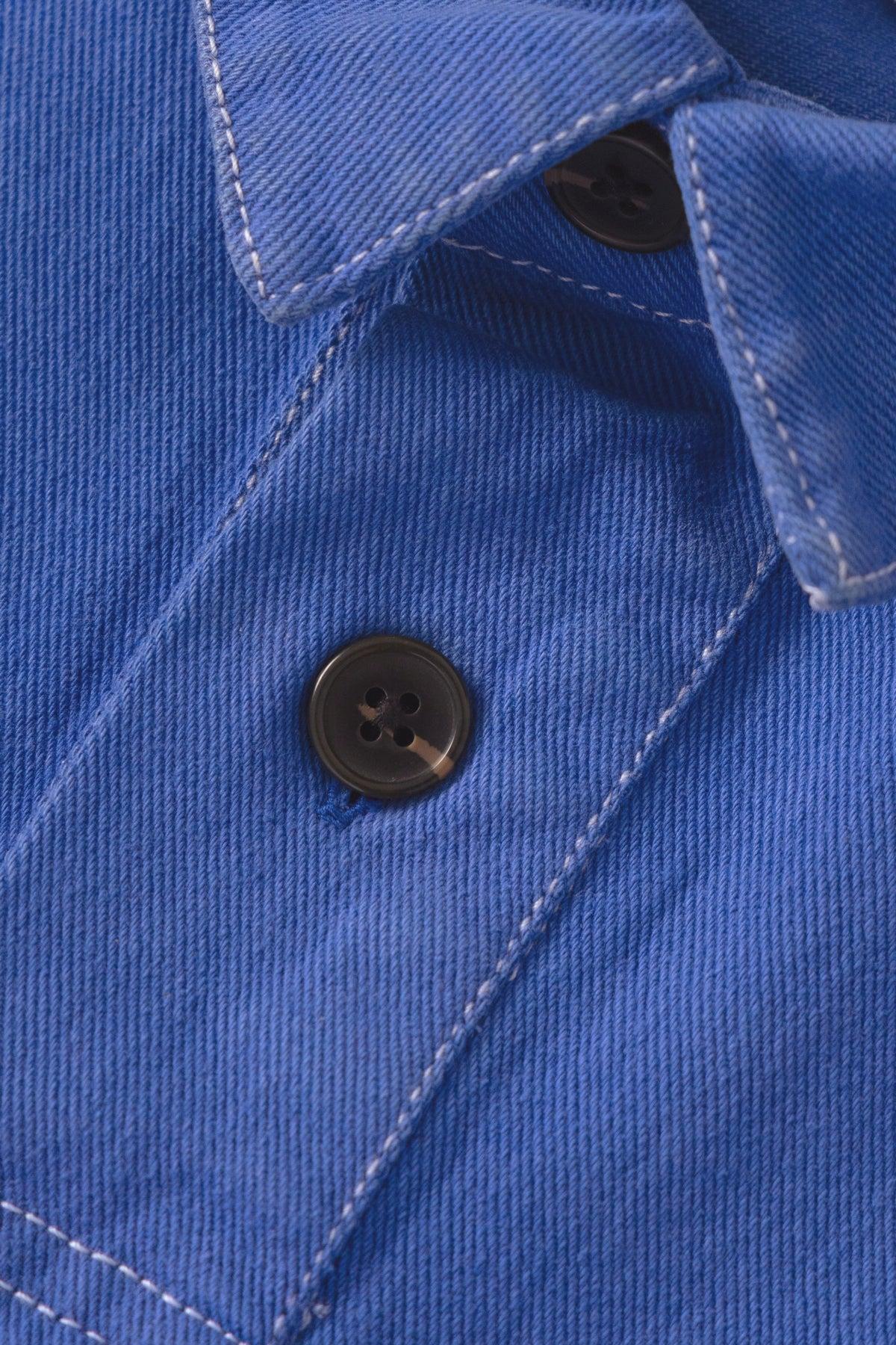 Blacksmith - Twill Two Button Popover - French Blue Product Image