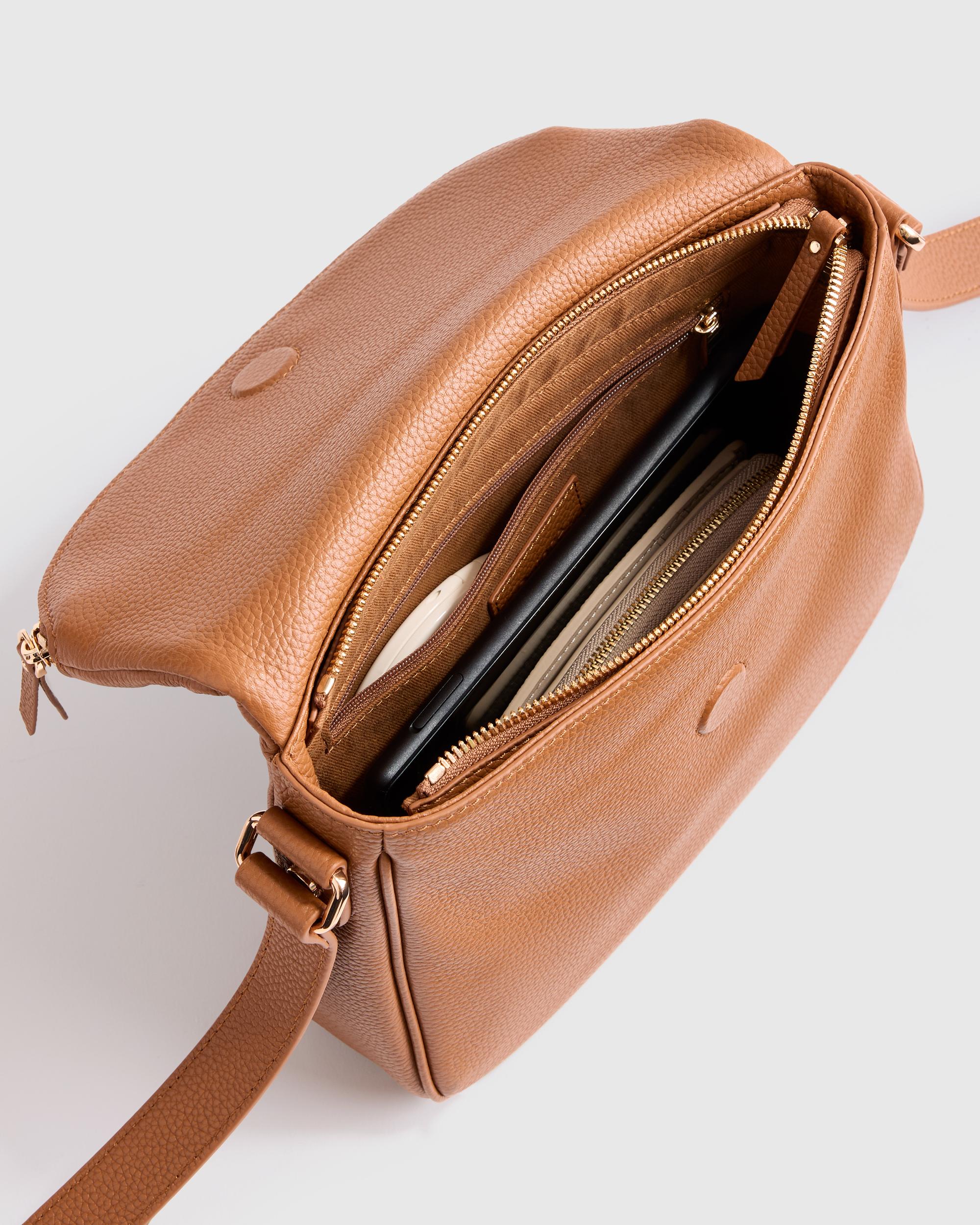 Quince | Women's Italian Leather Foldover Crossbody Product Image