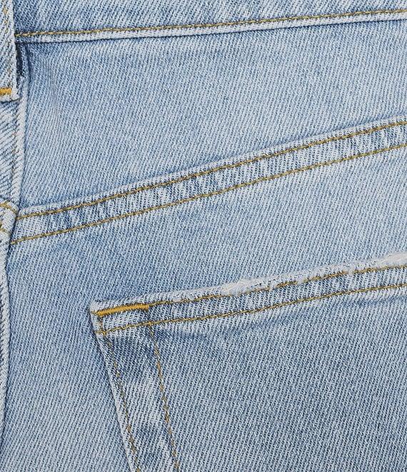 Antonio Melani Bayleigh Raw Hem Mid Rise Denim Shorts Product Image