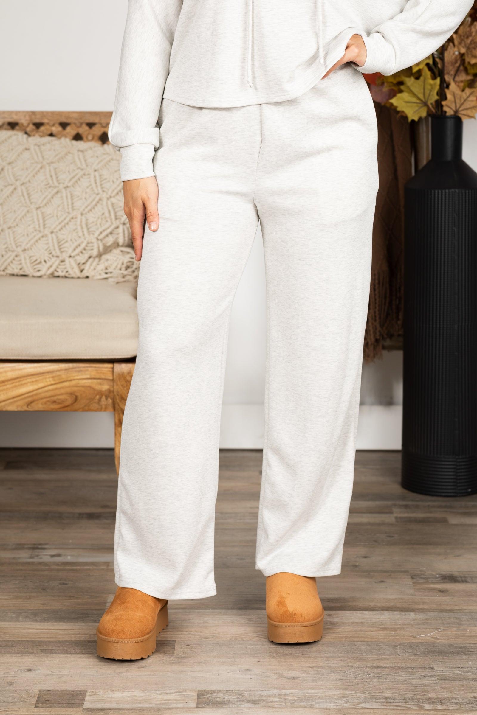 Solid Elastic Waist Pants Product Image