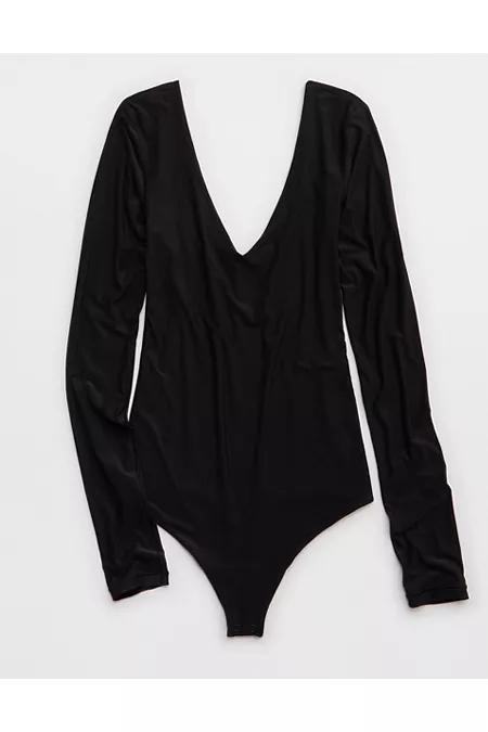 SMOOTHEZ Long Sleeve Plunge Bodysuit Women's Product Image