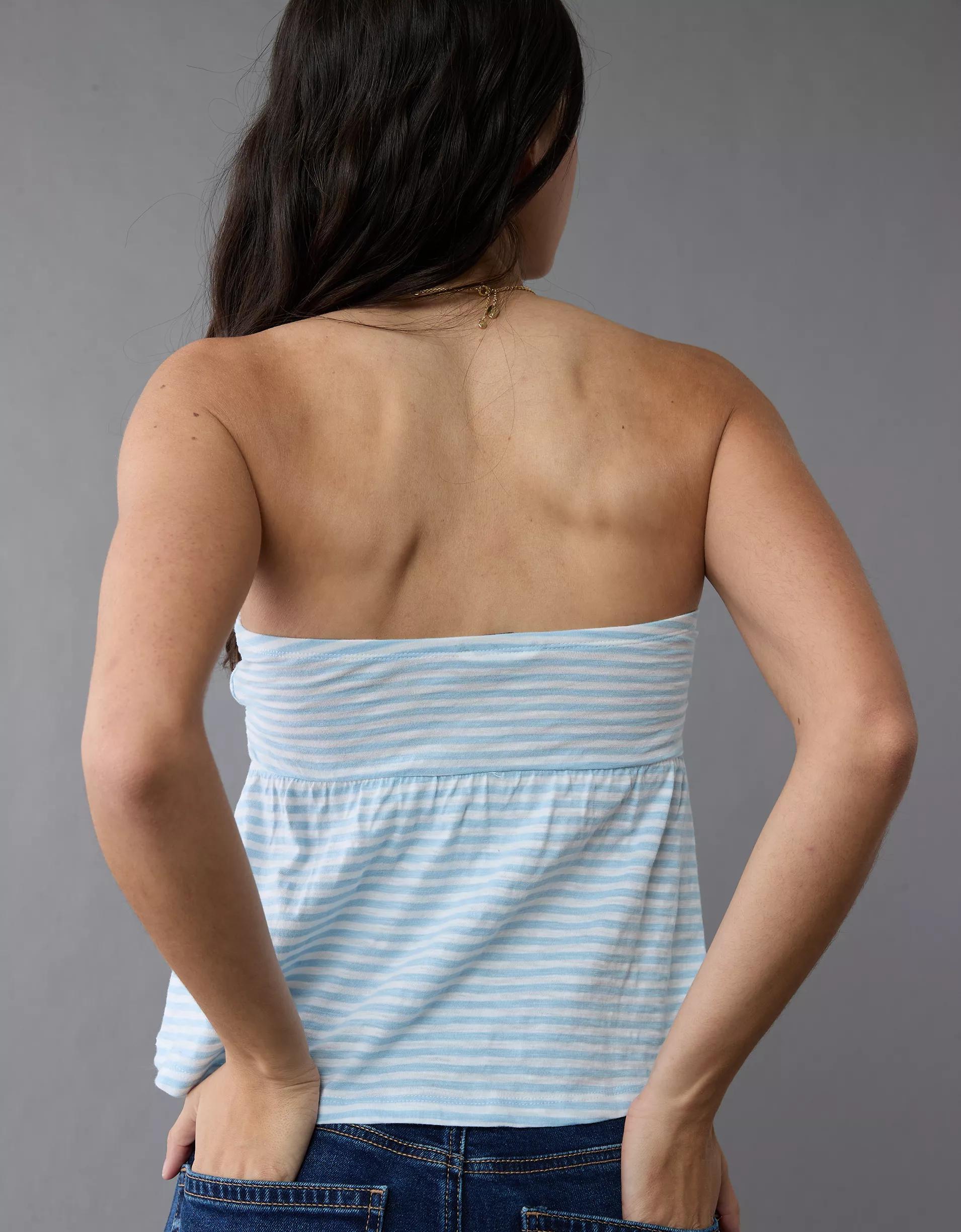 AE Sunchaser Knit Babydoll Tube Top Product Image