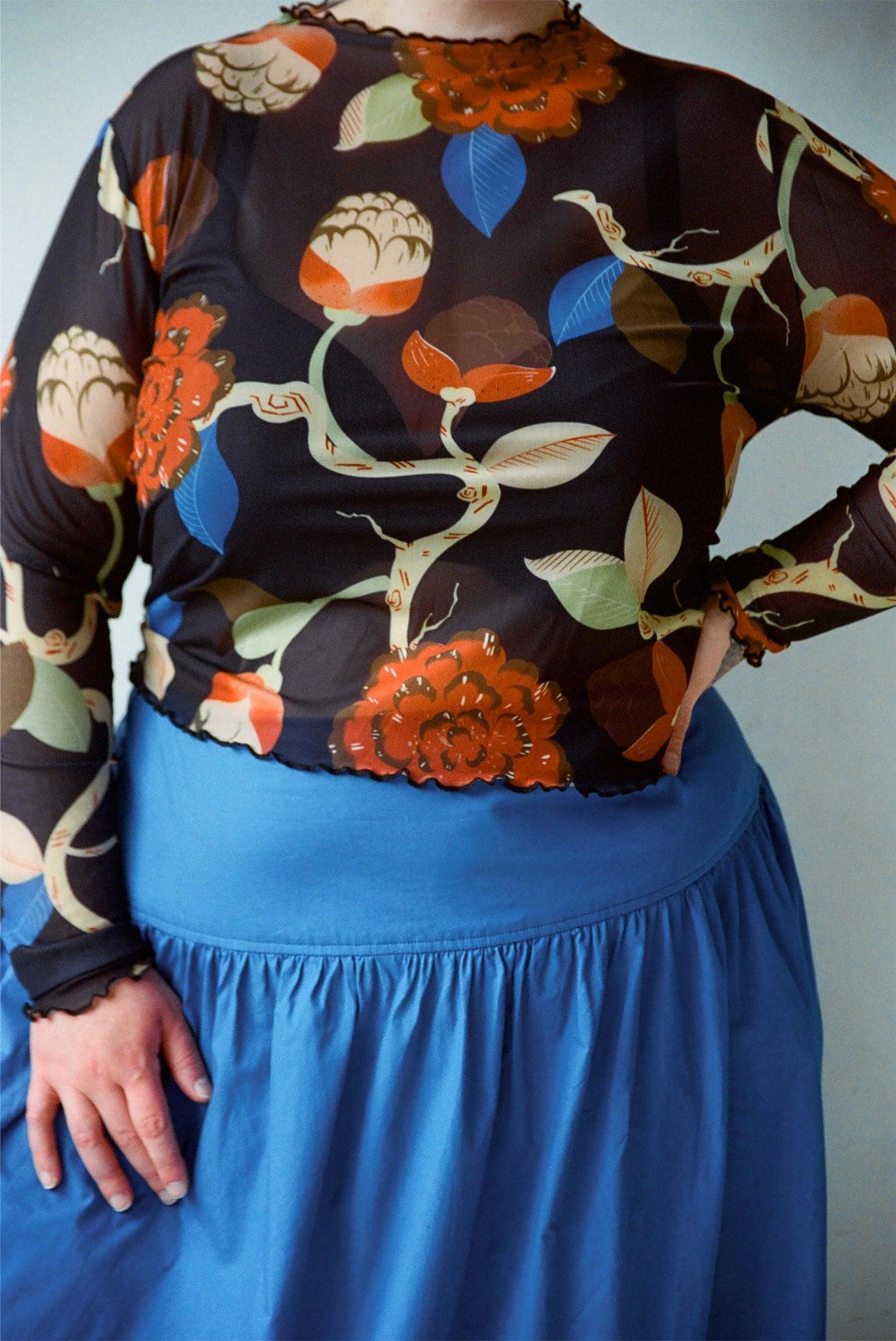 Long Sleeve Maya Tee - Flowering Tree Product Image