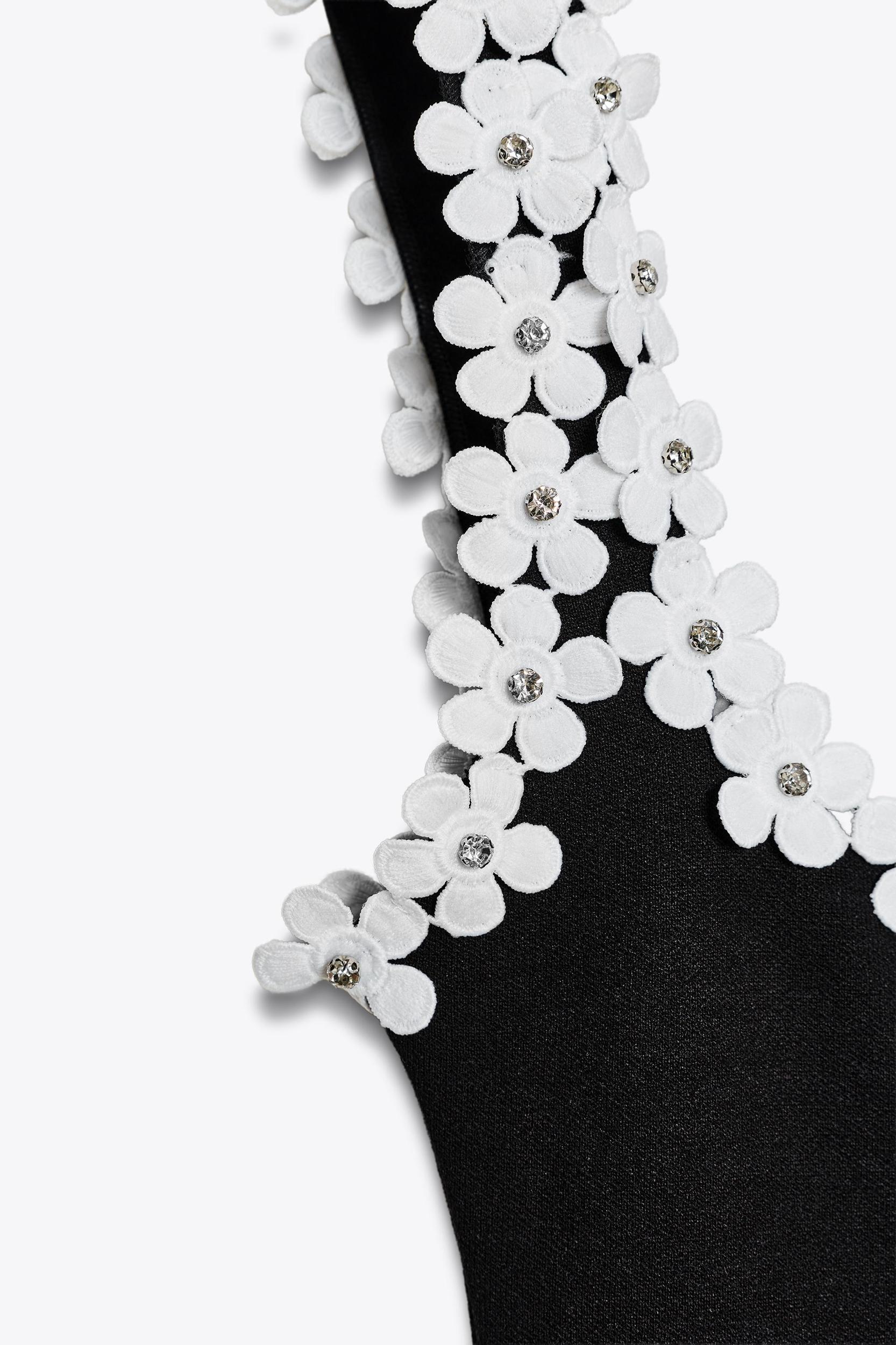 STRETCH DRESS WITH FLOWER HARDWARE Product Image