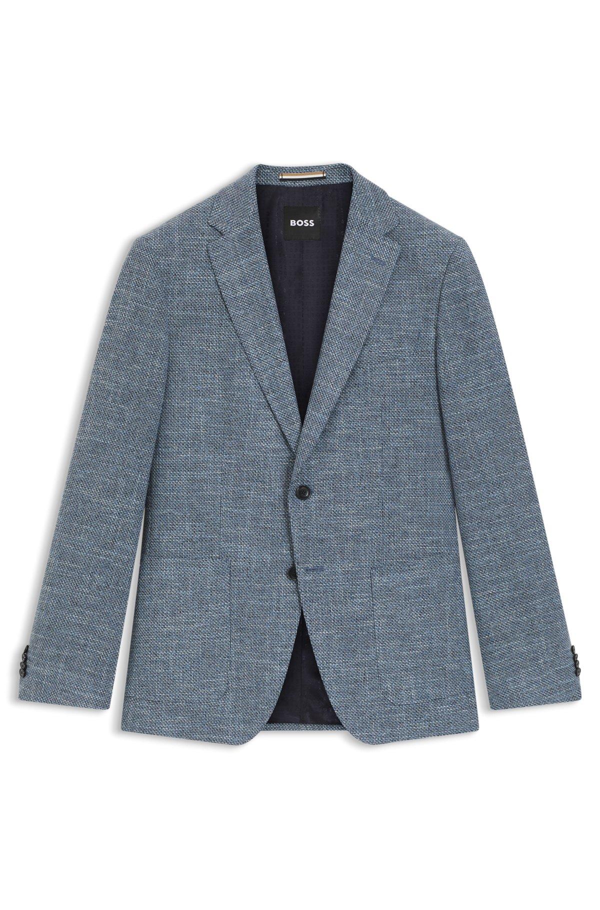 Patterned regular-fit jacket in a cotton blend Product Image