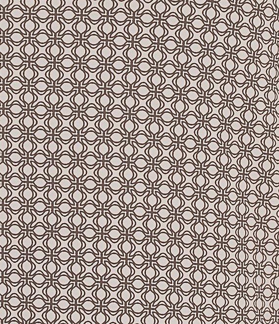 Murano Liquid Luxury Slim Fit Geo Print Mock Neck Shirt Product Image