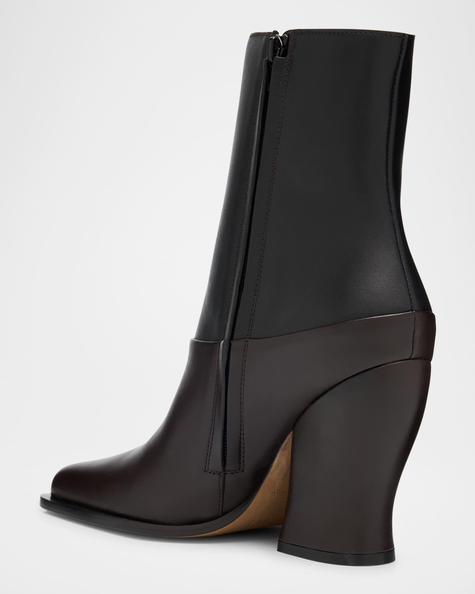 Onda Bicolor Leather Ankle Booties Product Image