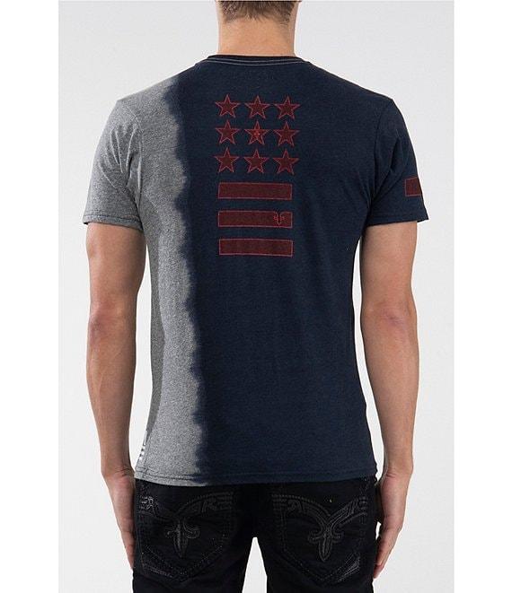 Rock Revival Side Dip-Dyed Short-Sleeve T-Shirt Product Image