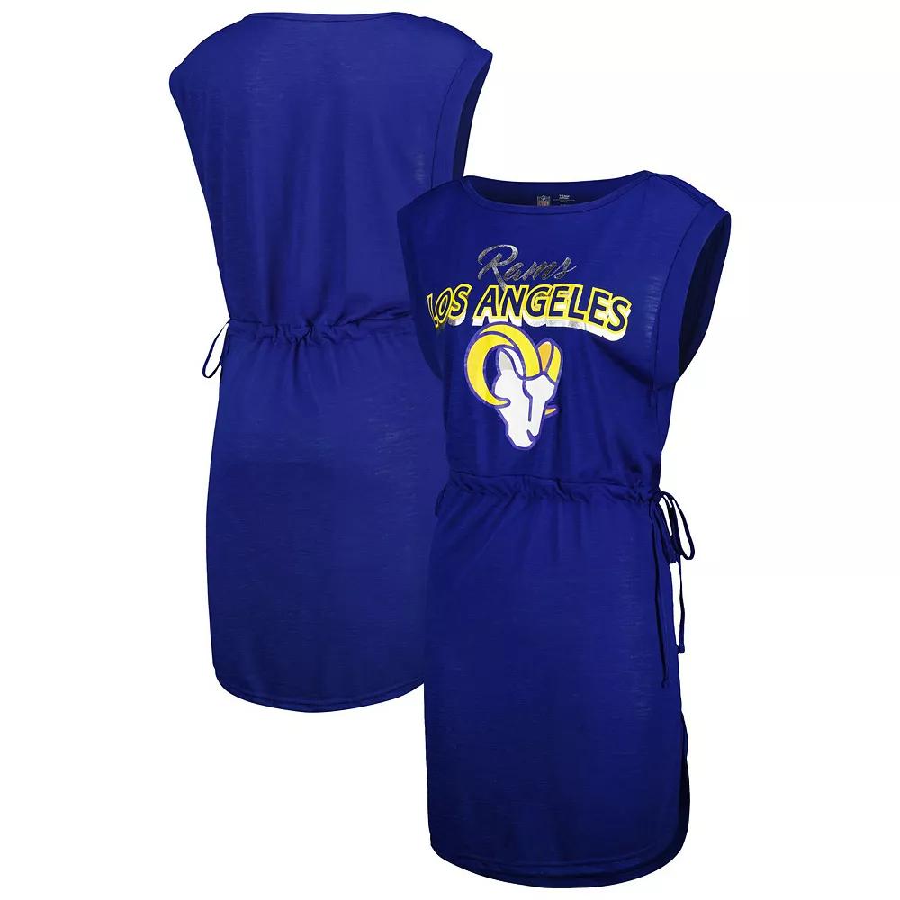 Women's G-III 4Her by Carl Banks Royal Los Angeles Rams G.O.A.T. Swimsuit Cover-Up,  Product Image