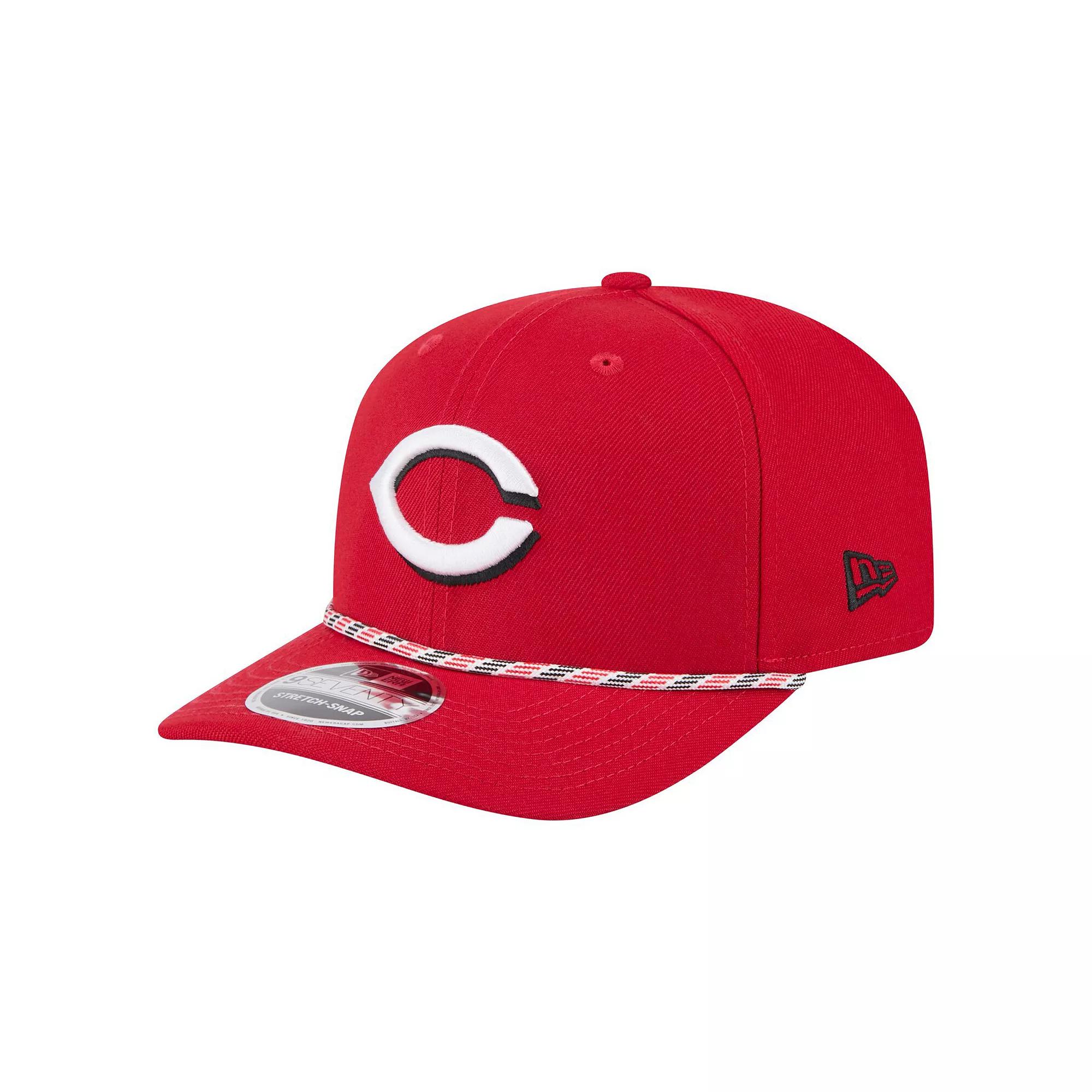 Men's New Era Red Cincinnati Reds Multi-Rope 9SEVENTY Stretch-Snap Hat, Red Red Product Image