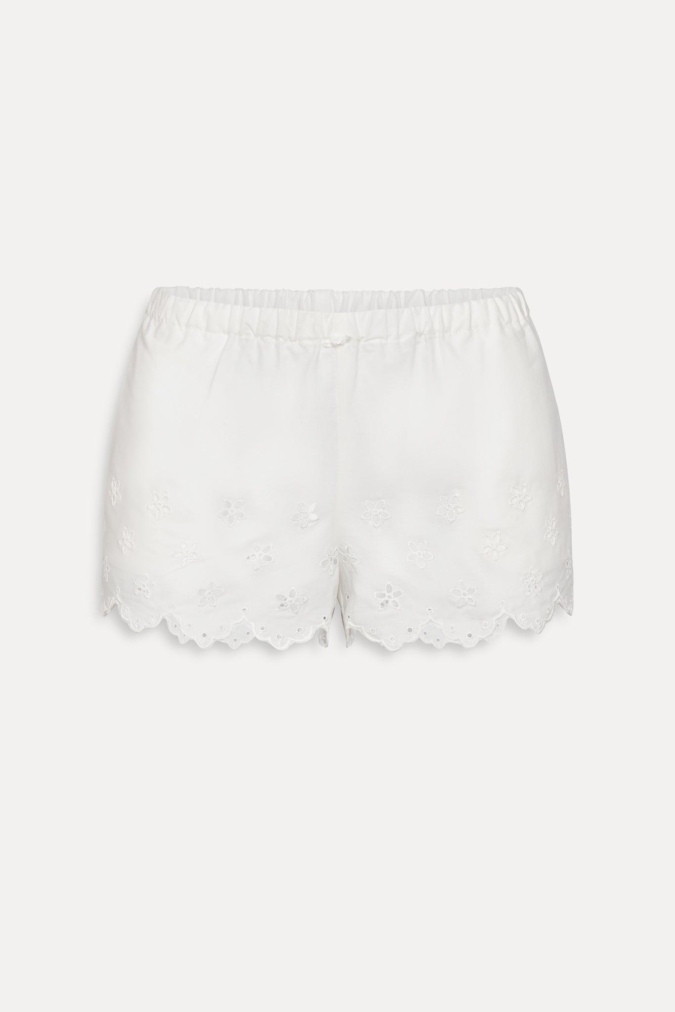 Mariam Mini Shorts - White Product Image