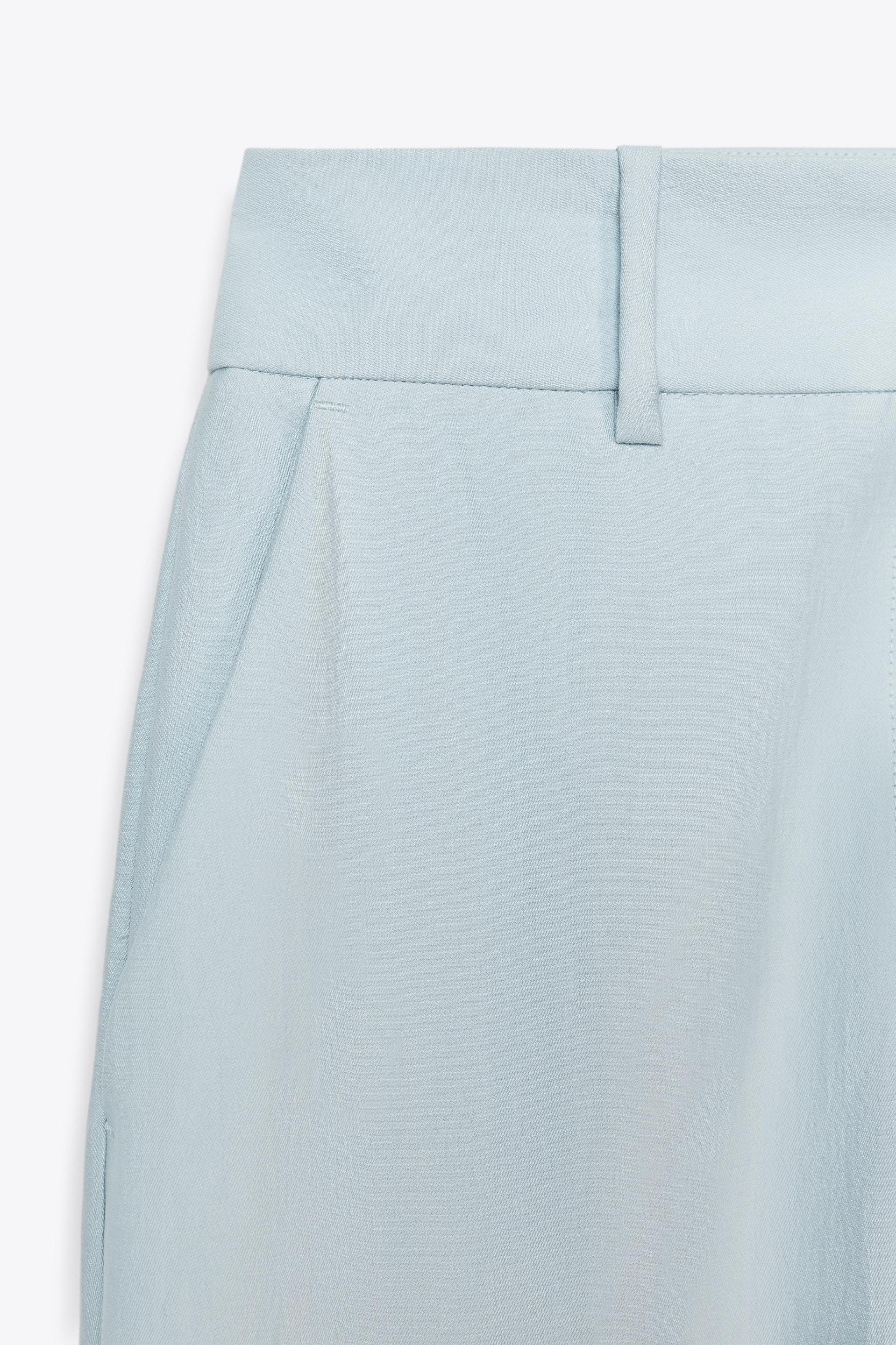 HIGH-WAISTED STRAIGHT LEG PANTS Product Image