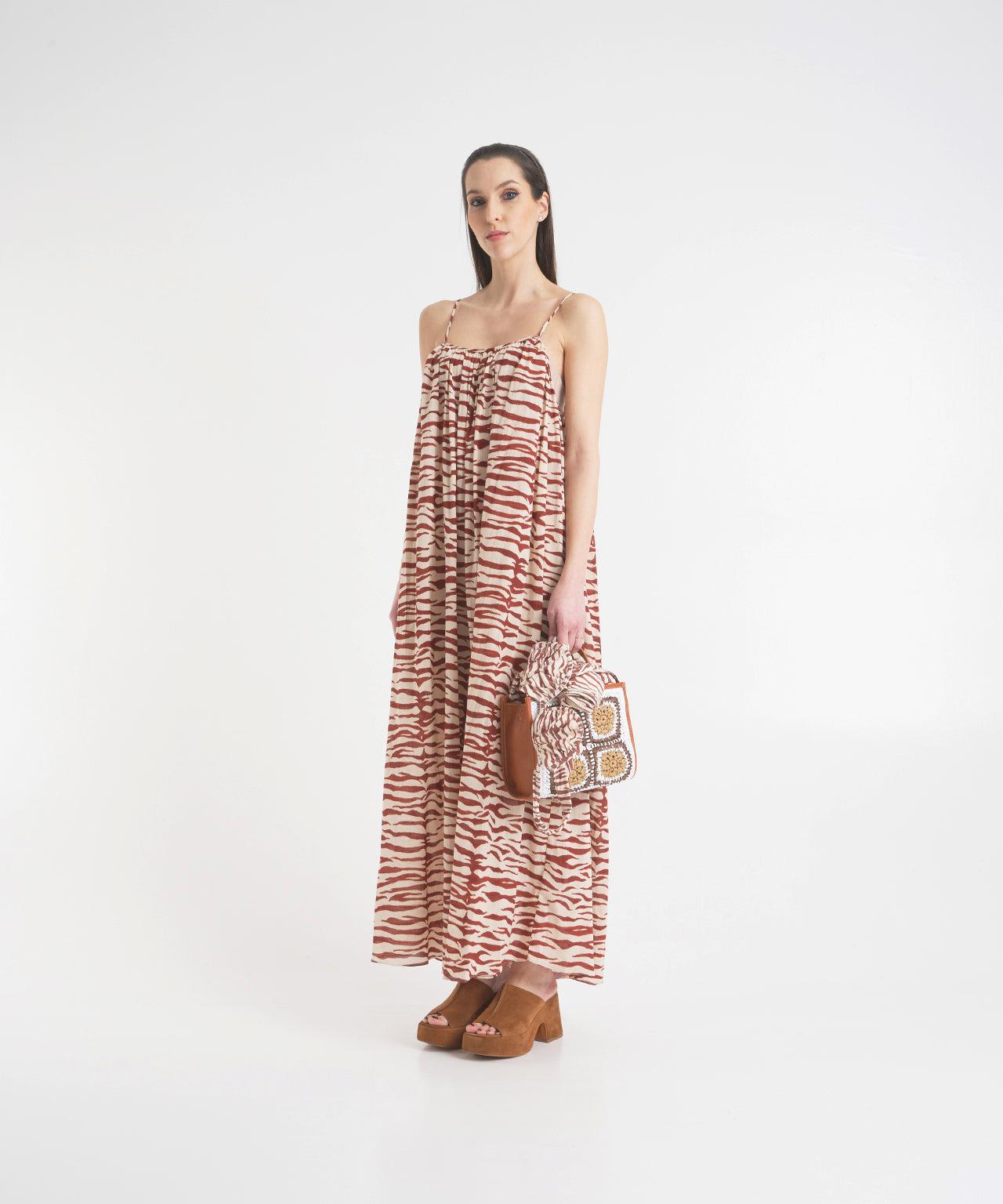 Maxi dress with strap detail Product Image