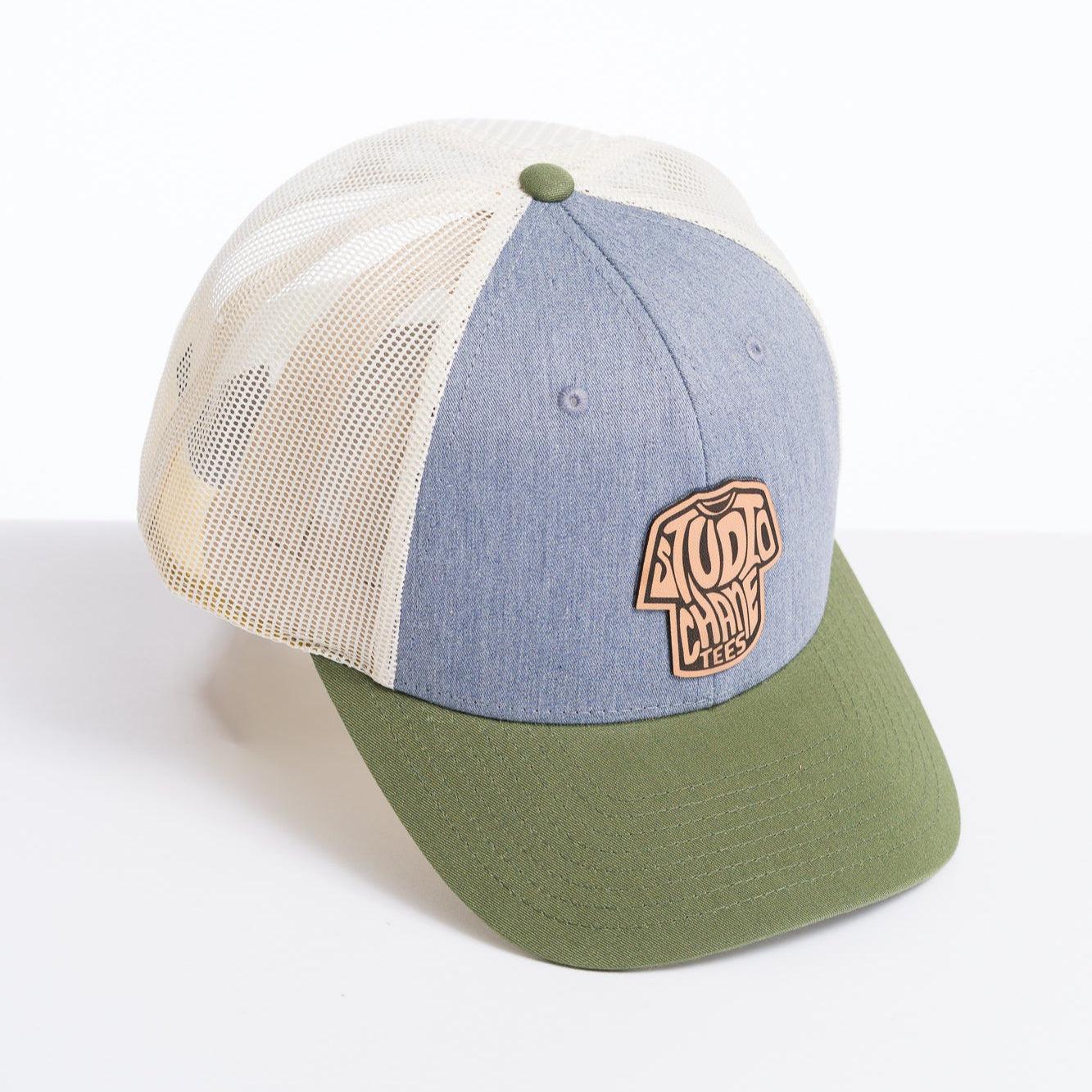 Studio Chane Leather Patch Trucker Hat Product Image