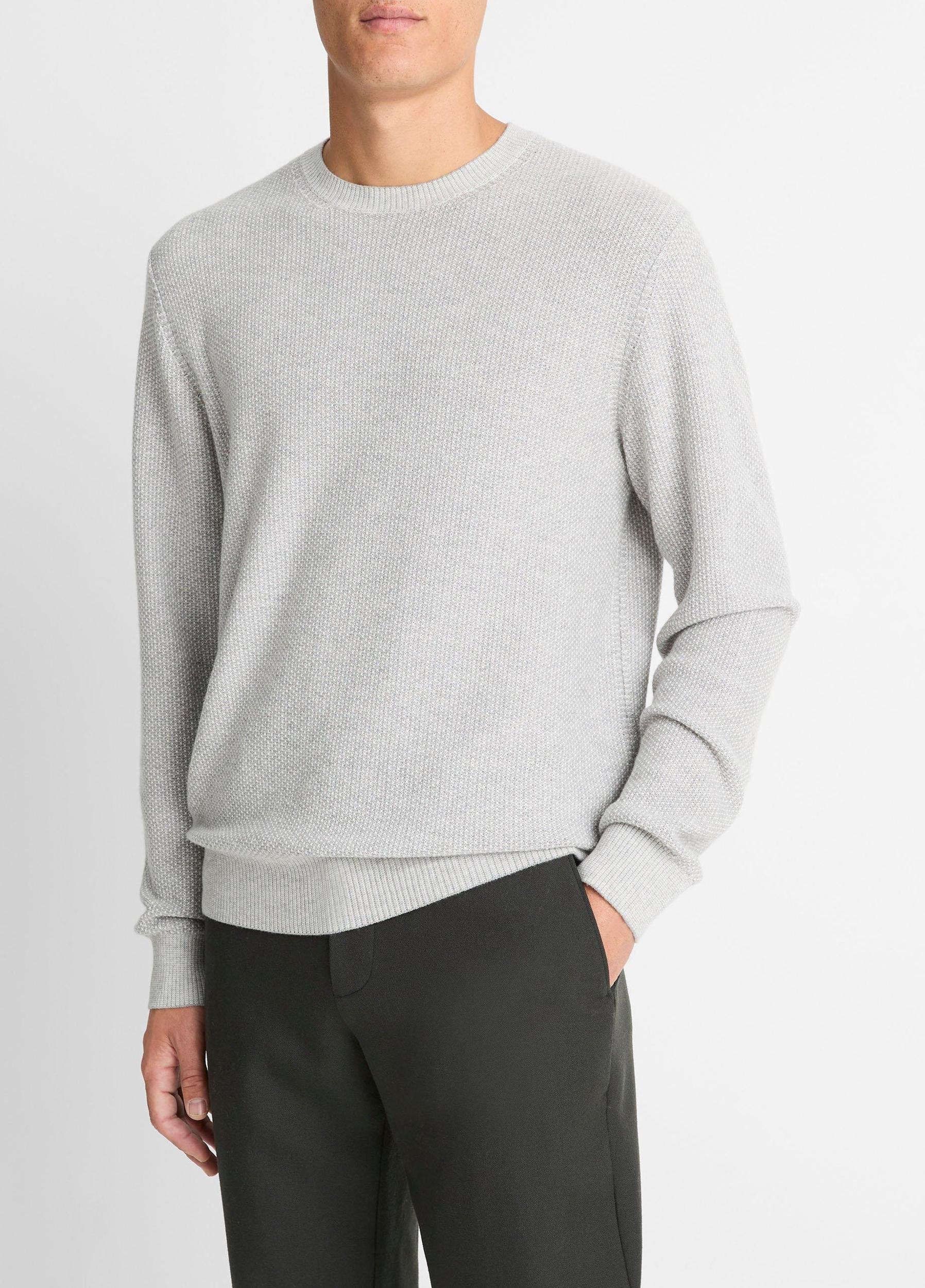 Geo-Jacquard Wool-Blend Crew Neck Sweater Product Image