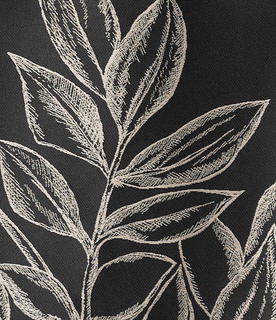 Caroline Rose Printed Rose Leaf Jacquard Point Collar 3/4 Sleeve Statement Jacket Product Image