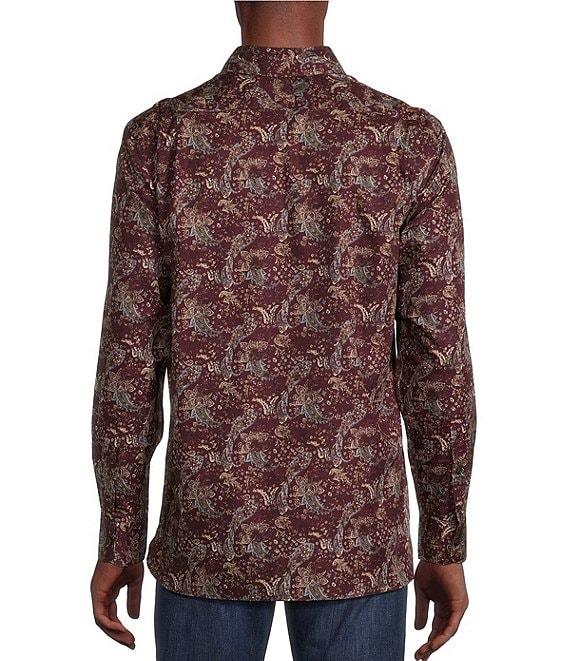 Cremieux Blue Label Twill Paisley Print Long Sleeve Woven Shirt Product Image