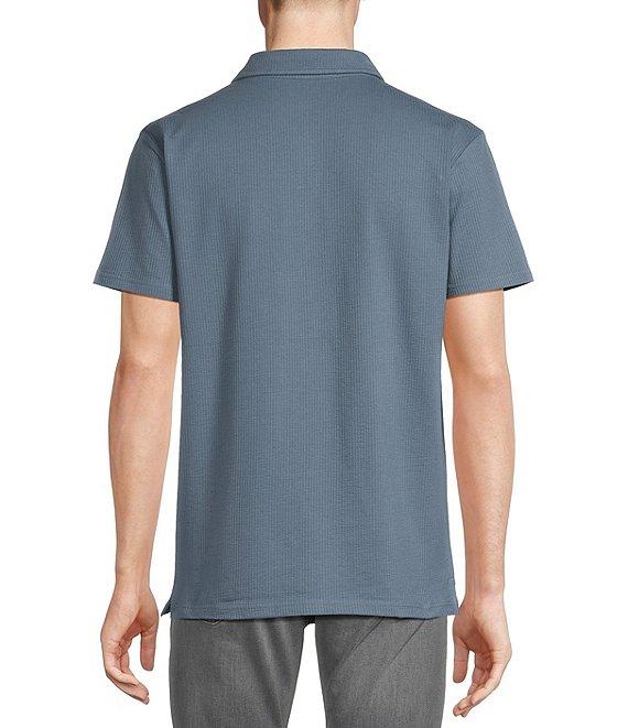 Cremieux Premium Denim Seersucker Coat Front Knit Shirt Product Image