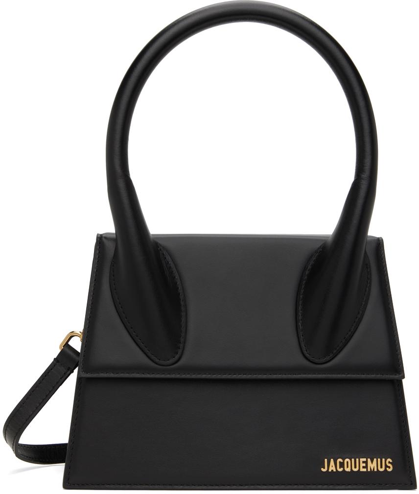 JACQUEMUS Small Handle And Removable Shoulder Strap In Black Product Image