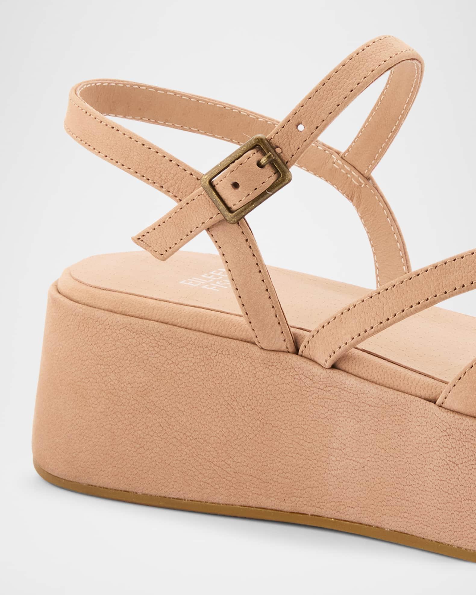 Dae Leather Asymmetrical Flatform Sandals Product Image