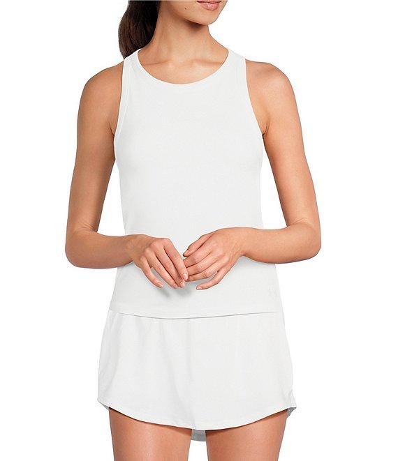 Under Armour Solid Knit High Neck Sleeveless Motion Tank Top Product Image