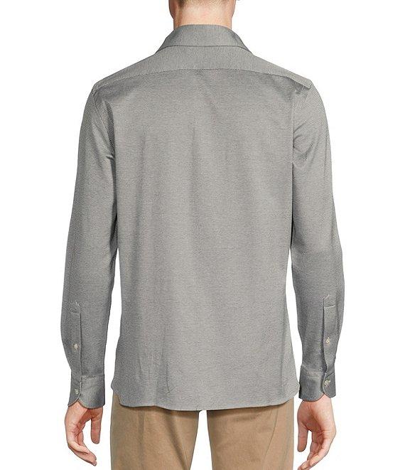 Cremieux Blue Label Print Jacquard Long Sleeve Woven Shirt Product Image