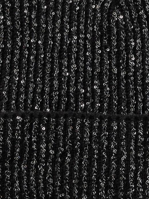 Metallic Sequin Beanie Product Image